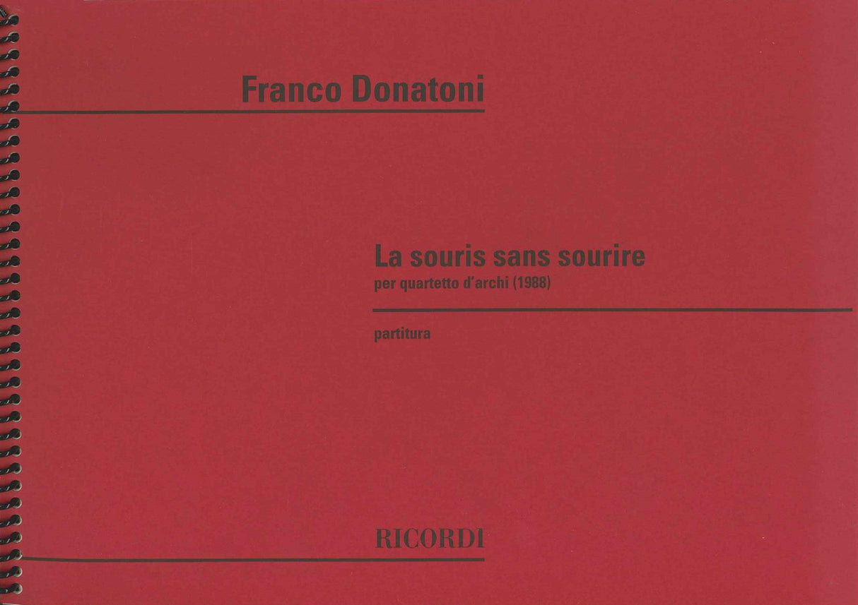 Donatoni, Souris sans sourire (Quartet) (Ricordi)
