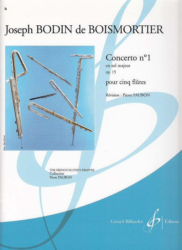 Boismortier, Concerto op. 15/1 (5Fl) (Billaudot)
