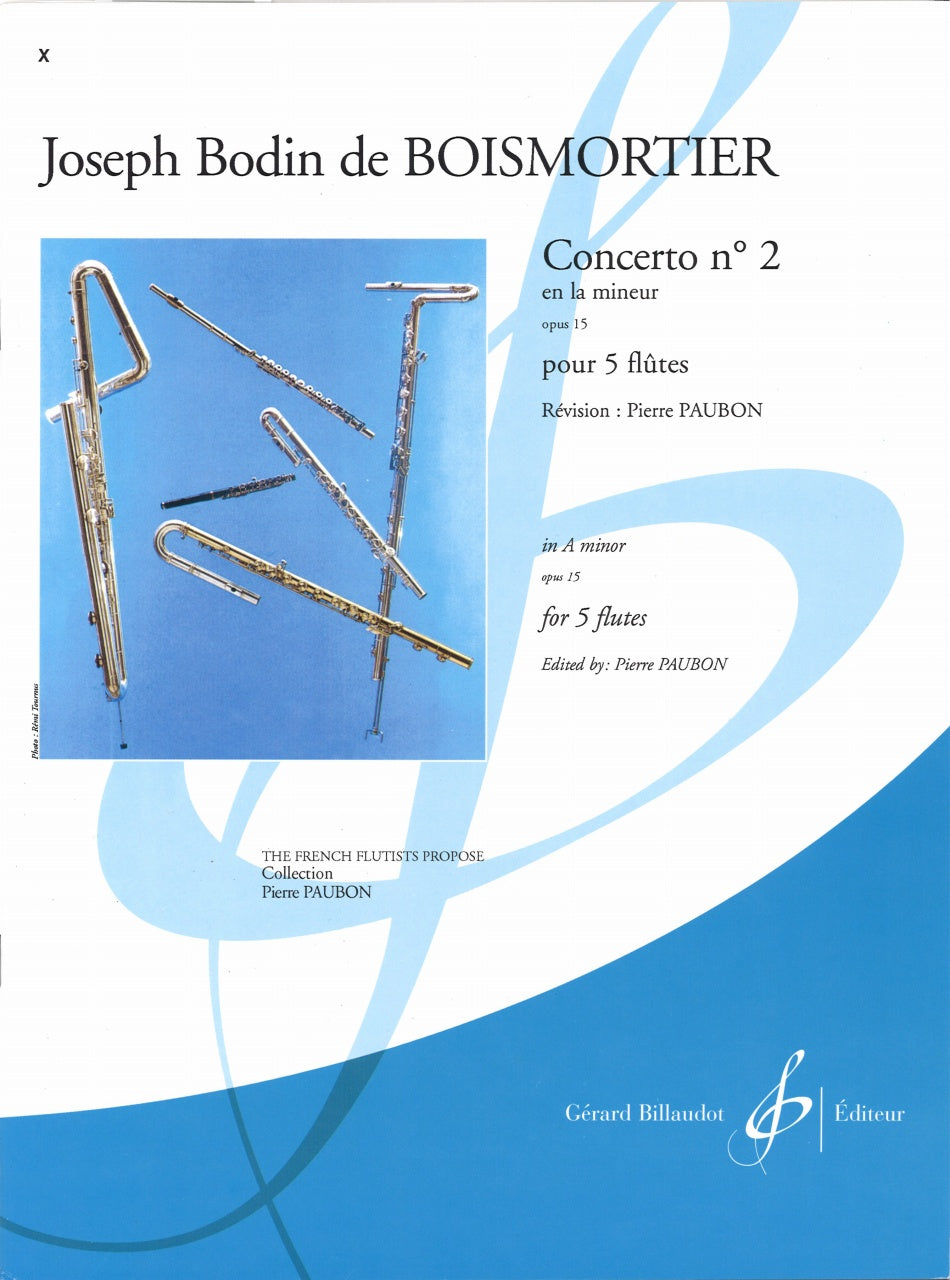 Boismortier, Concerto op. 15/2 (5Fl) (Billaudot)