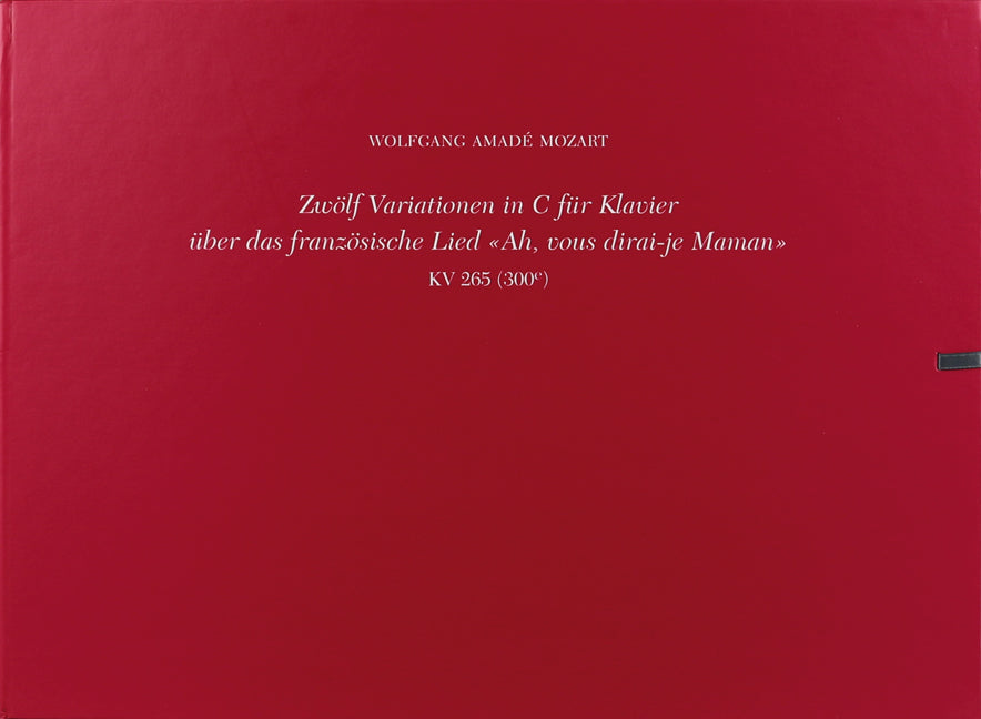 Mozart, Var. 'Ah, vous dirais-je Maman' (Henle)