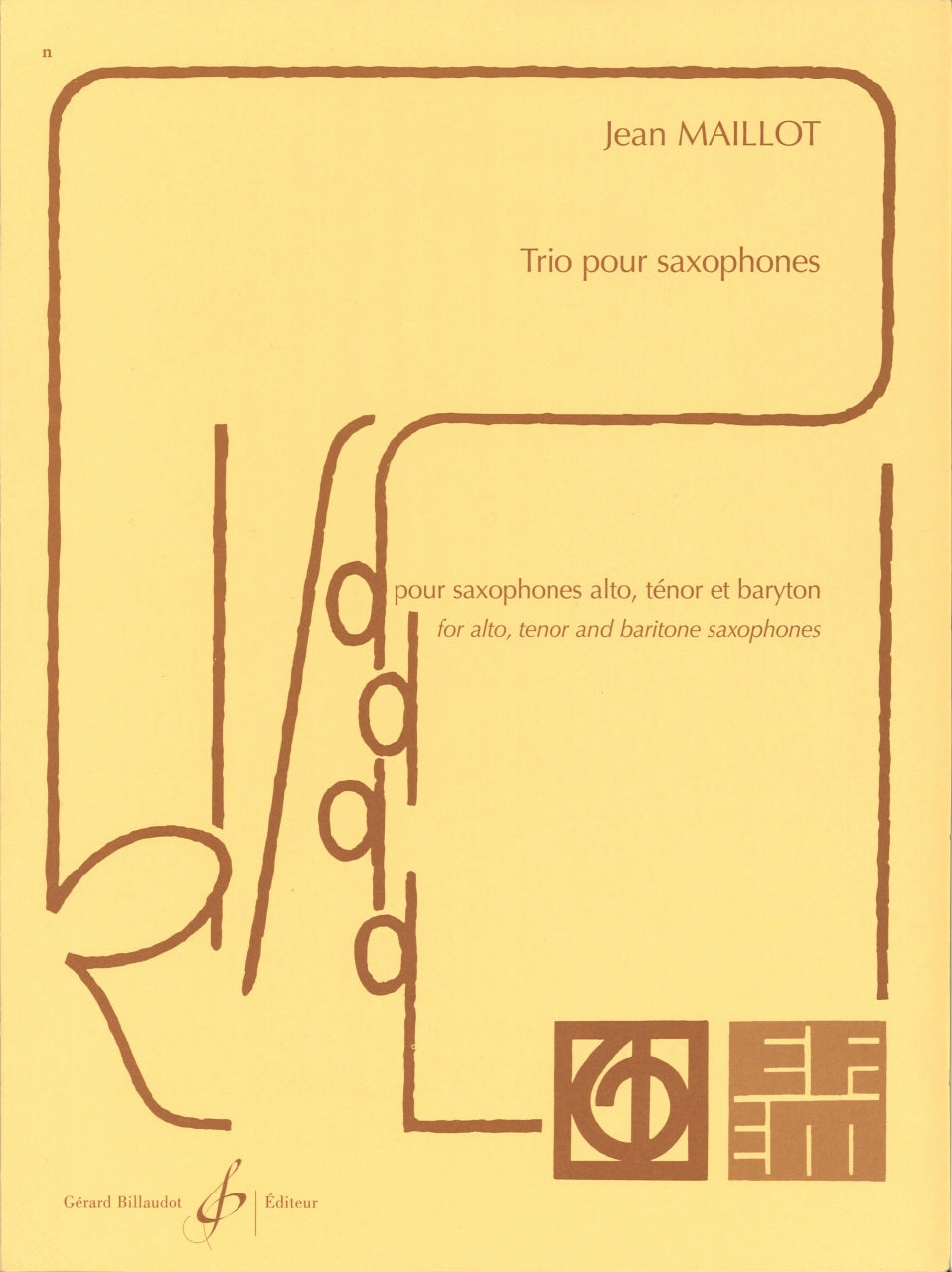 Maillot, Trio (3Sax) (Billaudot)