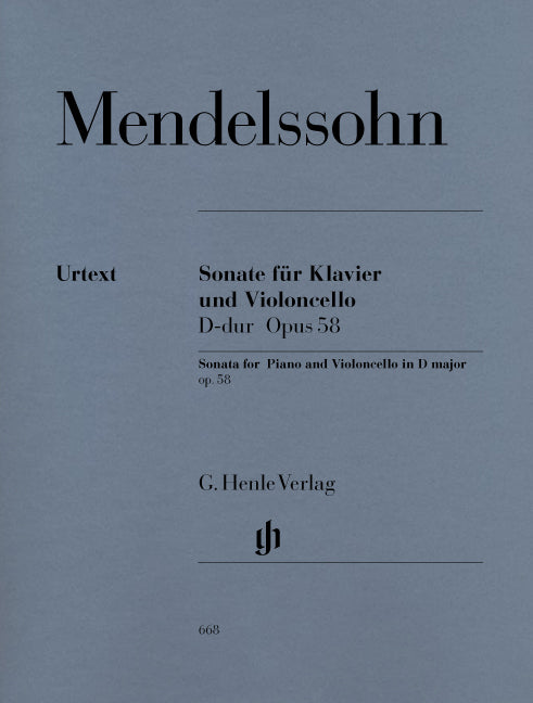 Mendelssohn, Sonata No. 2 in D op. 58 (Henle)