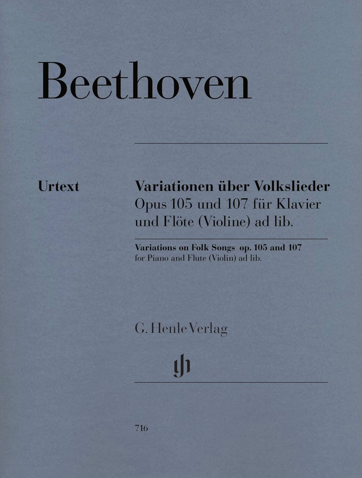 Beethoven, Variationen op. 105, 107 (Henle)