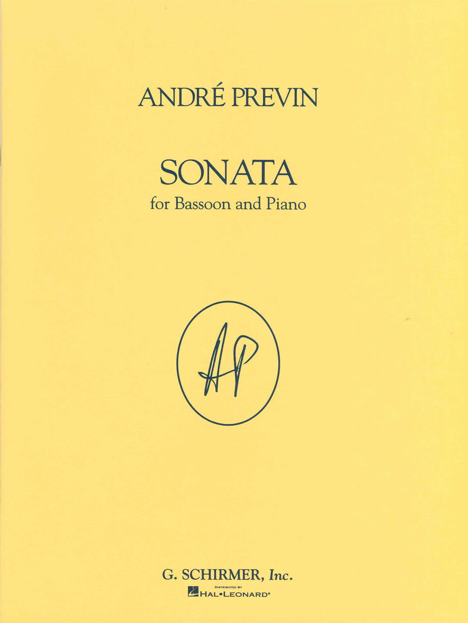 Previn, Sonata (Bn,Pf) (G.Schirmer)