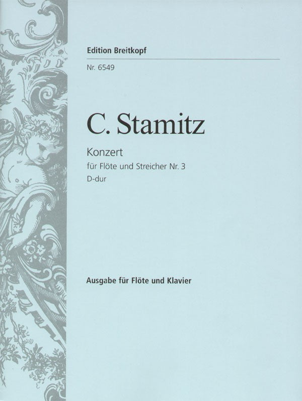 Stamitz, Concerto No.3 in D (Fl,Pf) (Breitkopf)