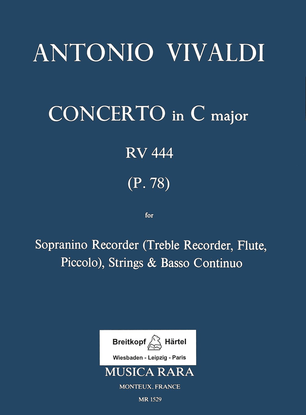 Vivaldi, Concerto in C, F.6/5, RV 444 (Musica Rara)