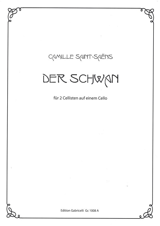 Saint-Saens, Schwan (1 Vc 2 Players) (Gabricelli)