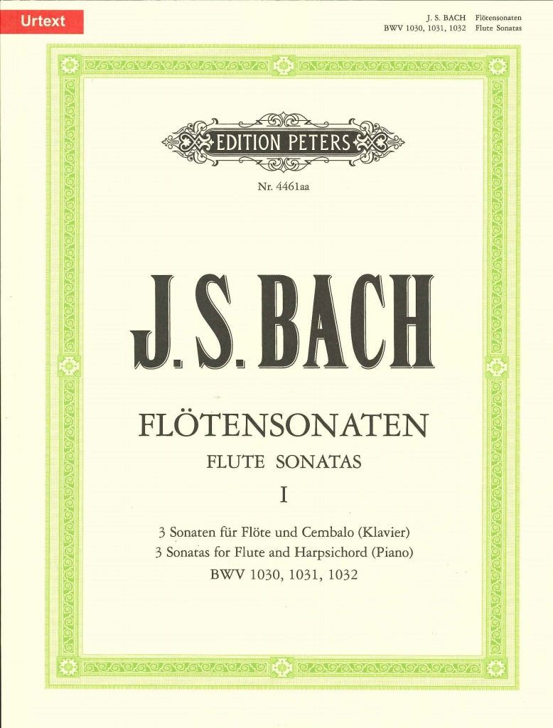 Bach, Sonatas 1: BWV 1030-32 (Hampe) (Peters)