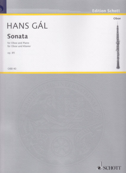 Gal, Sonata op. 85 (1965) (Schott)