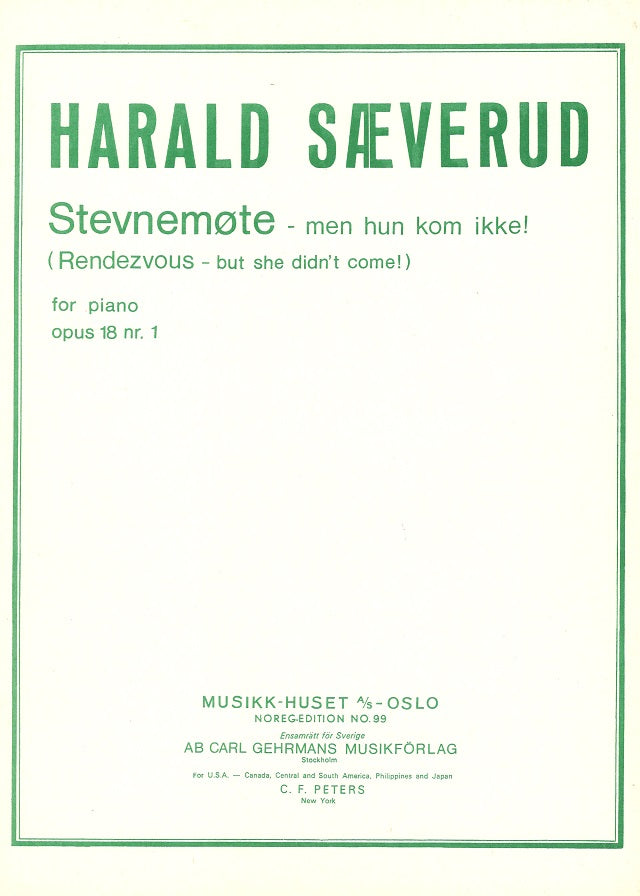 Saeverud, op. 18/1 Rendezvous... (Musikk-Huset)