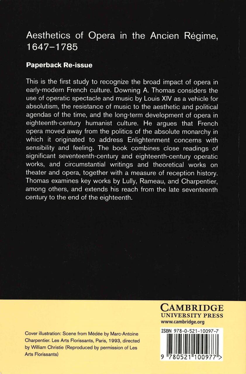 Thomas, Aesthetics of Opera in Ancien (Cambridge University Press)