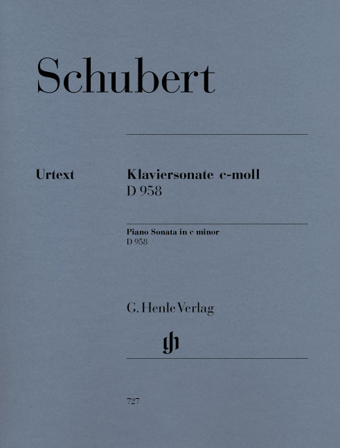 Schubert, Sonata D 958 in c min.(No. 19) (Henle)