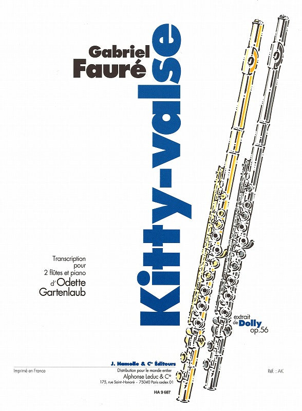 Faure, Dolly 4: Kitty-Valse (2Fl,Pf) (Hamelle)