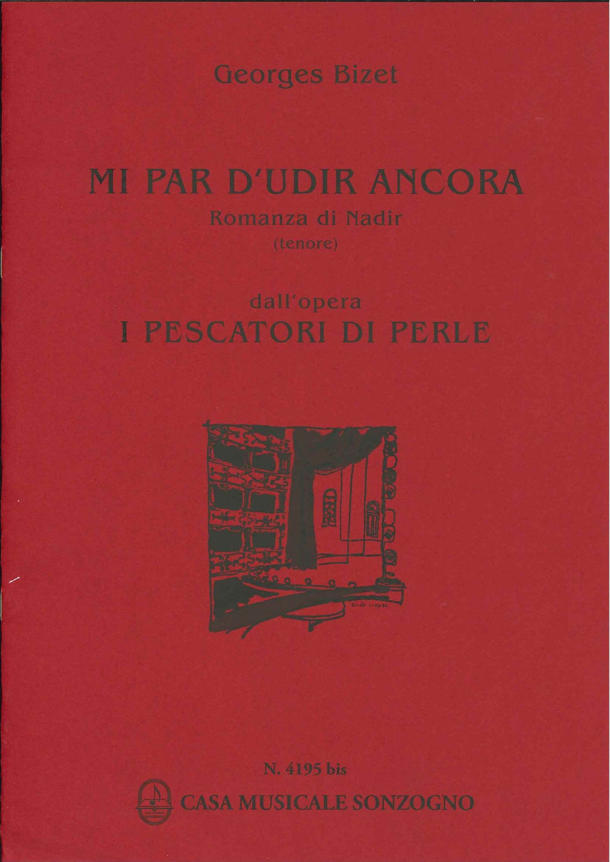 Bizet, Pescatori di perle, Mi par d'udir (Sonzogno)