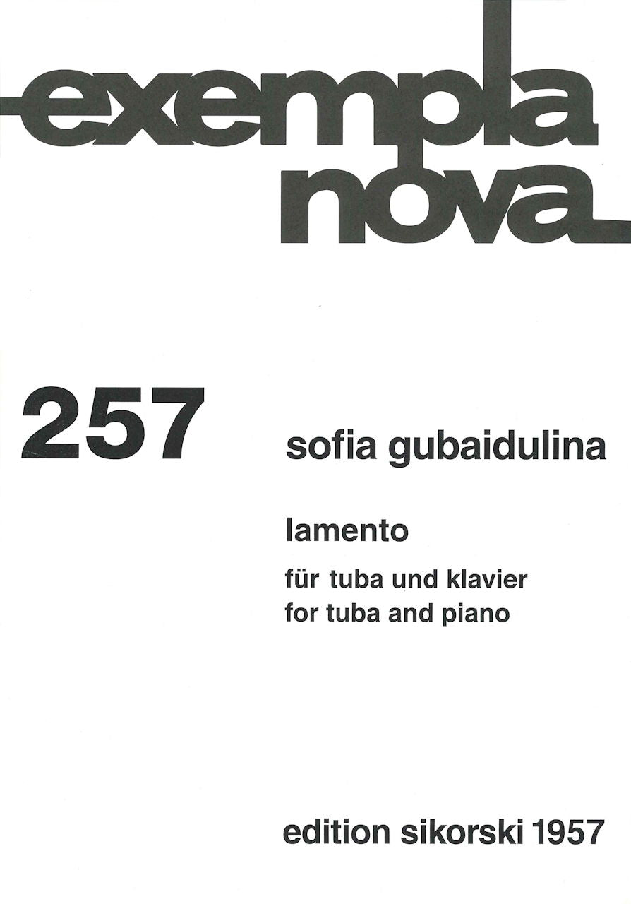 Gubaidulina, Lamento (Sikorski)