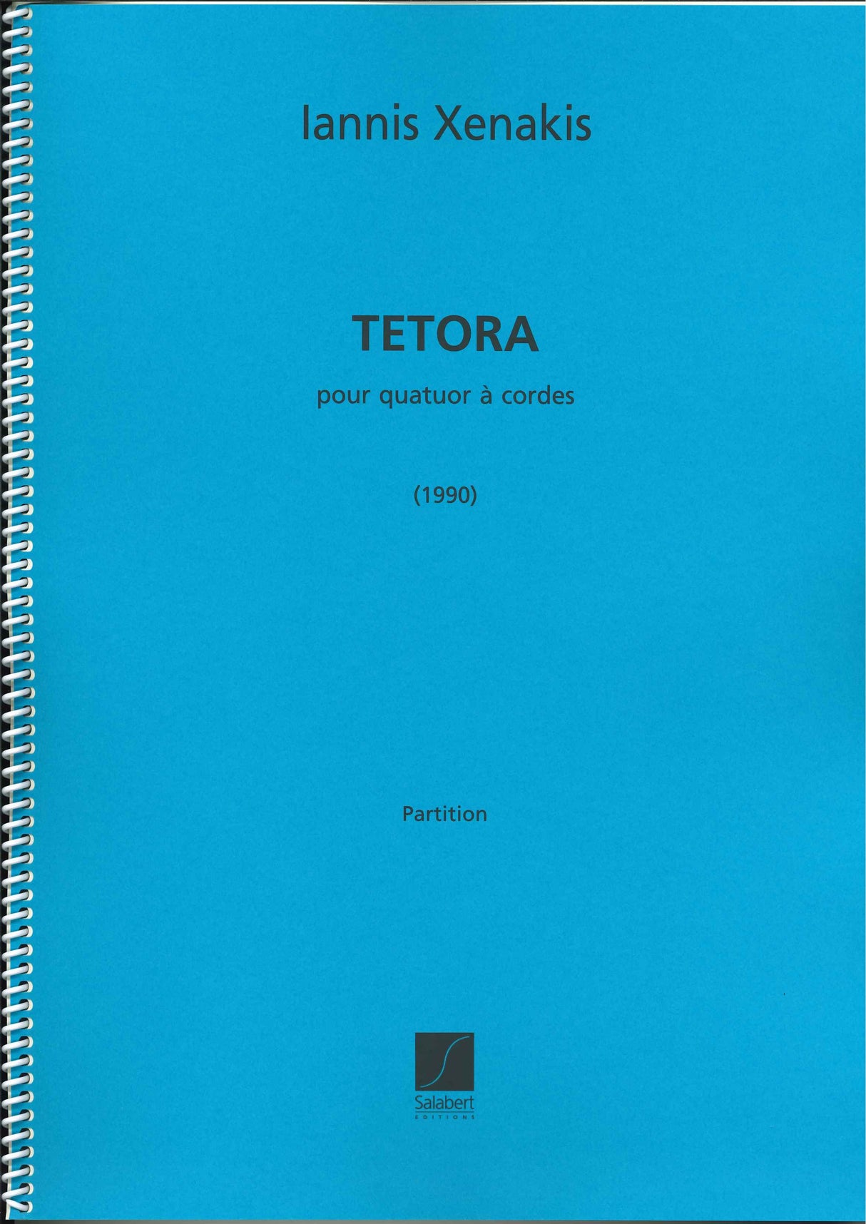 Xenakis, Tetora pour quatuor a cordes (Salabert)