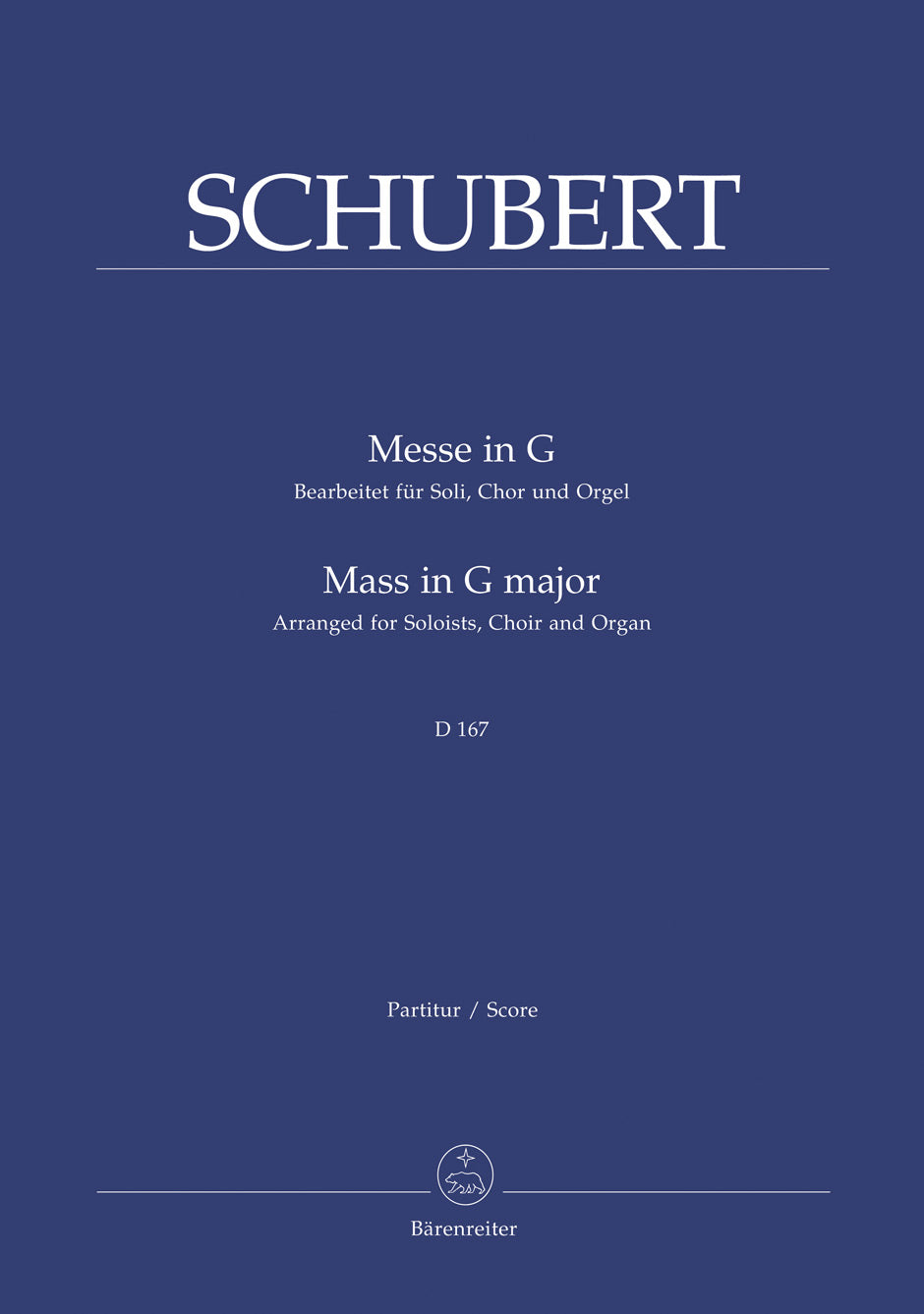 Schubert, Missa No. 2 D 167 (Org.Vo.Scr) (Barenreiter)