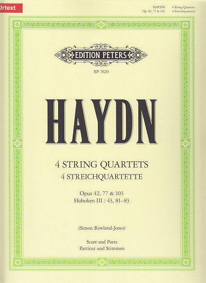 Haydn, String Quartets op. 42, 77, 103 (Peters)