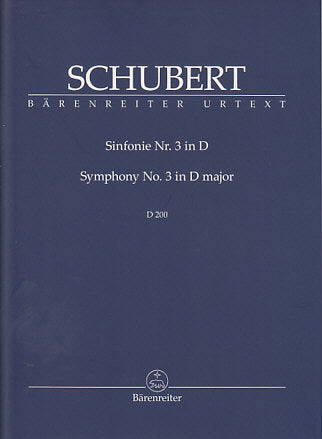 Schubert, Symphony No. 3 in D, D 200 (Barenreiter)