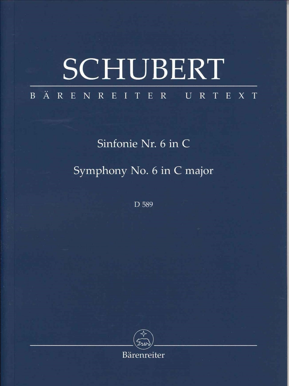 Schubert, Symphony No. 6 in C, D 589 (Barenreiter)