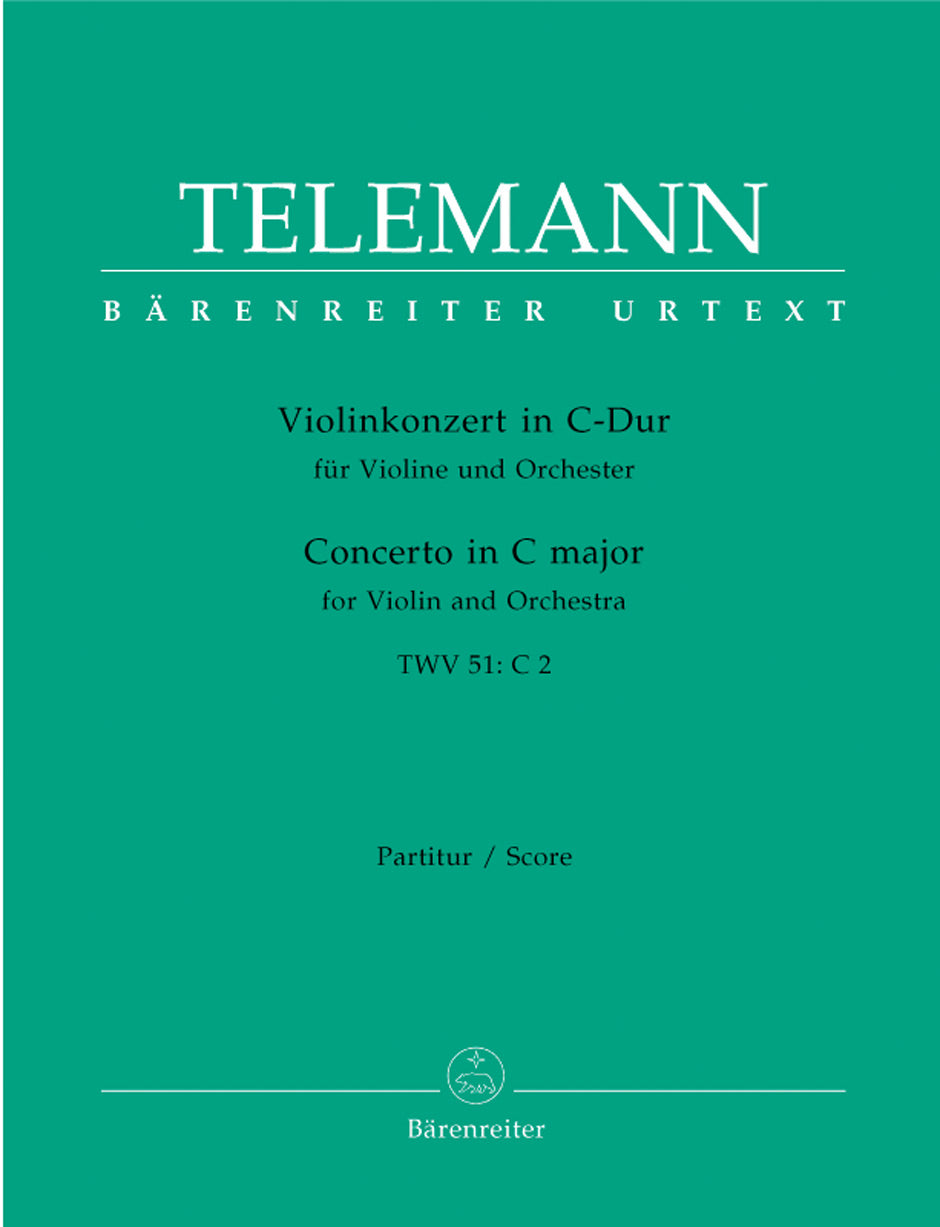 Telemann, Concerto for Violin TWV 51/C2 (Barenreiter)