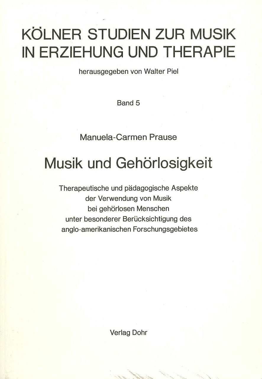 Prause, Musik und Gehorlosichkeit (Dohr)
