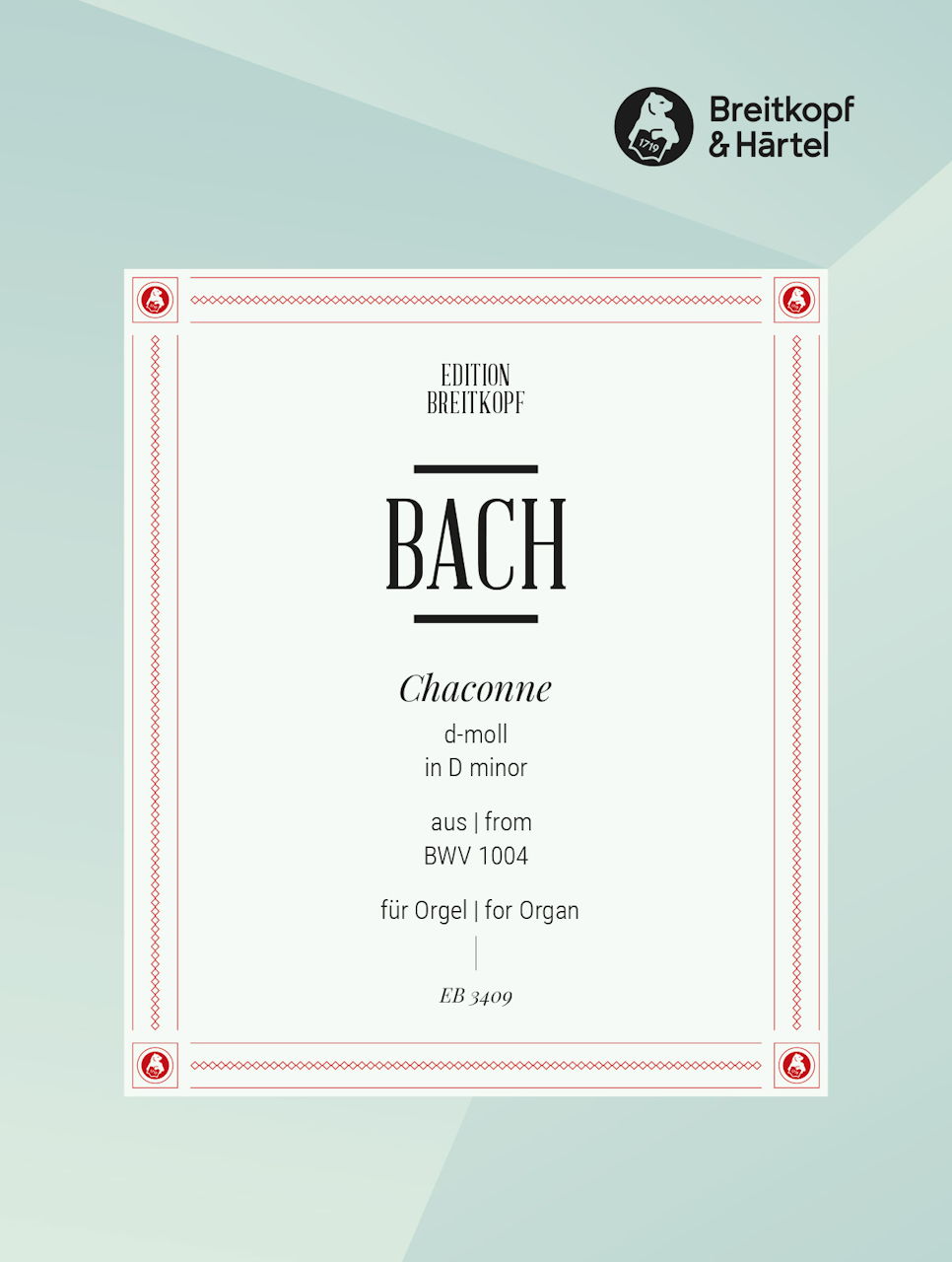 Bach, Chaconne in d (arr. Middelschulte) (Breitkopf)