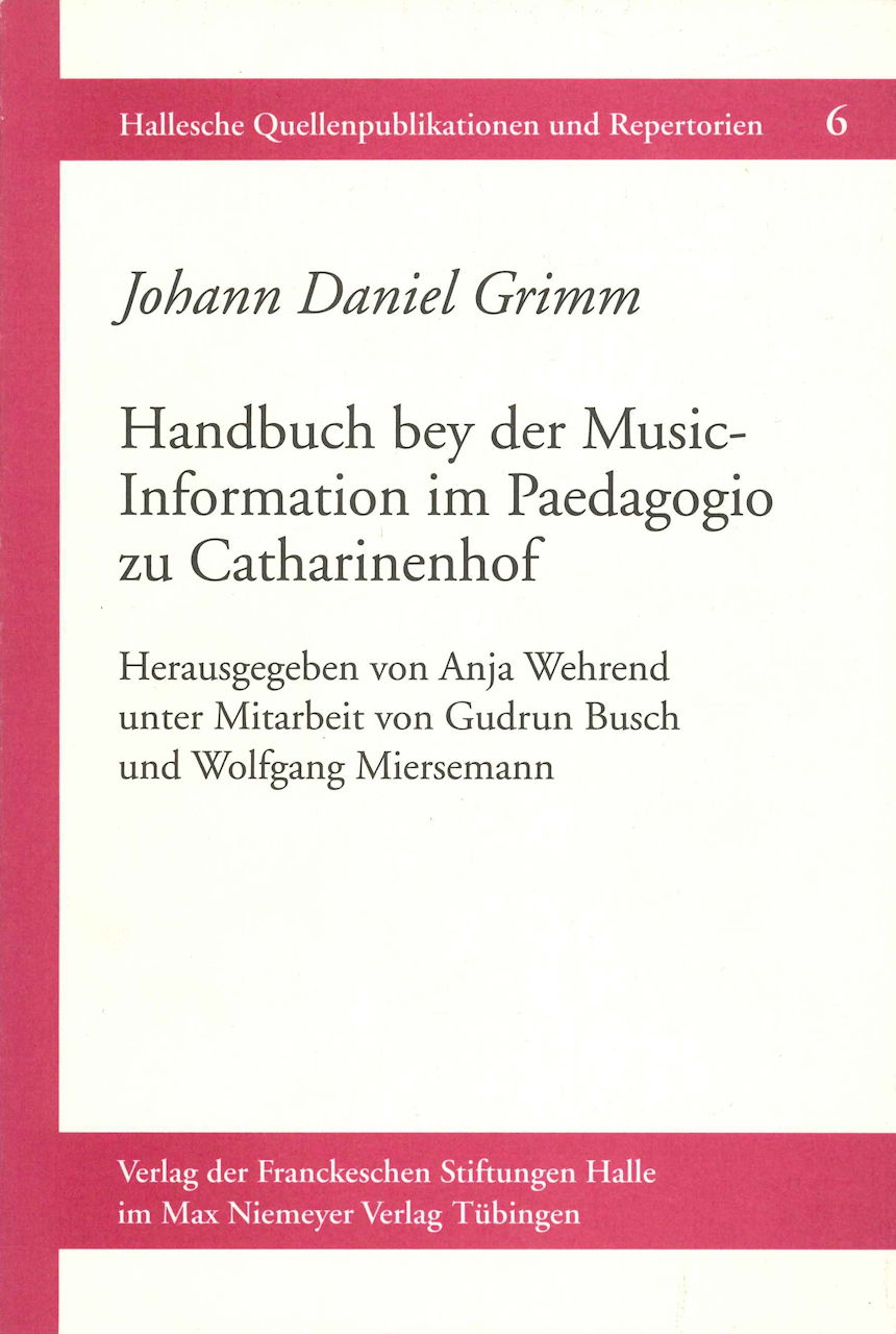 Grimm,Handbuch bey der Music-Information (Niemeyer)