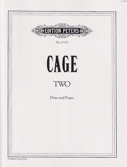 Cage, Two, parts for flute and piano (Peters)
