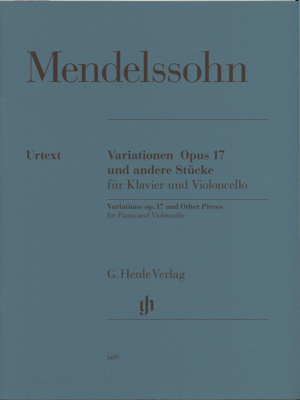 Mendelssohn, Variationen op. 17, etc. (Henle)