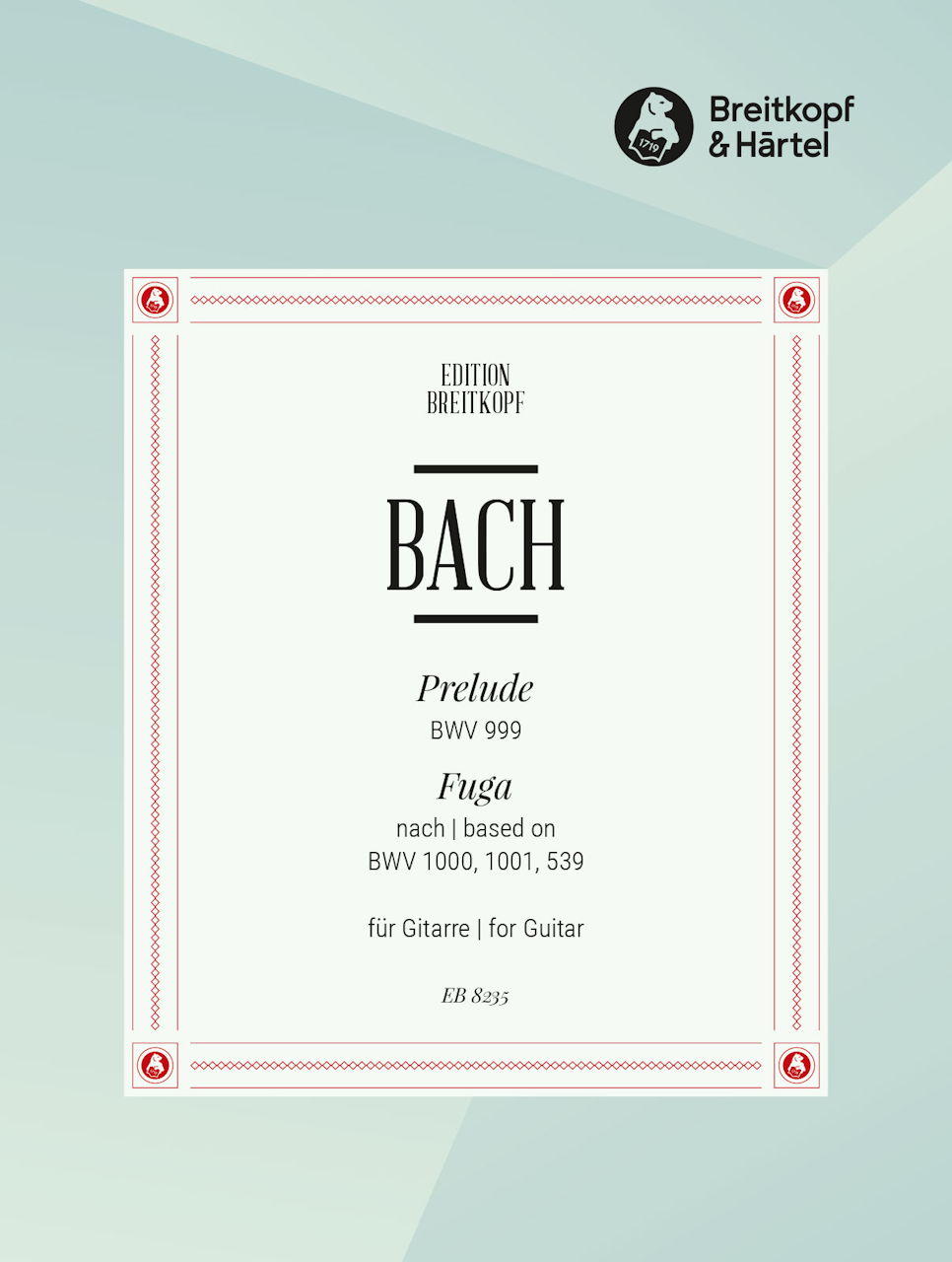 Bach, Prelude BWV 999, etc. (Guit Solo) (Breitkopf)