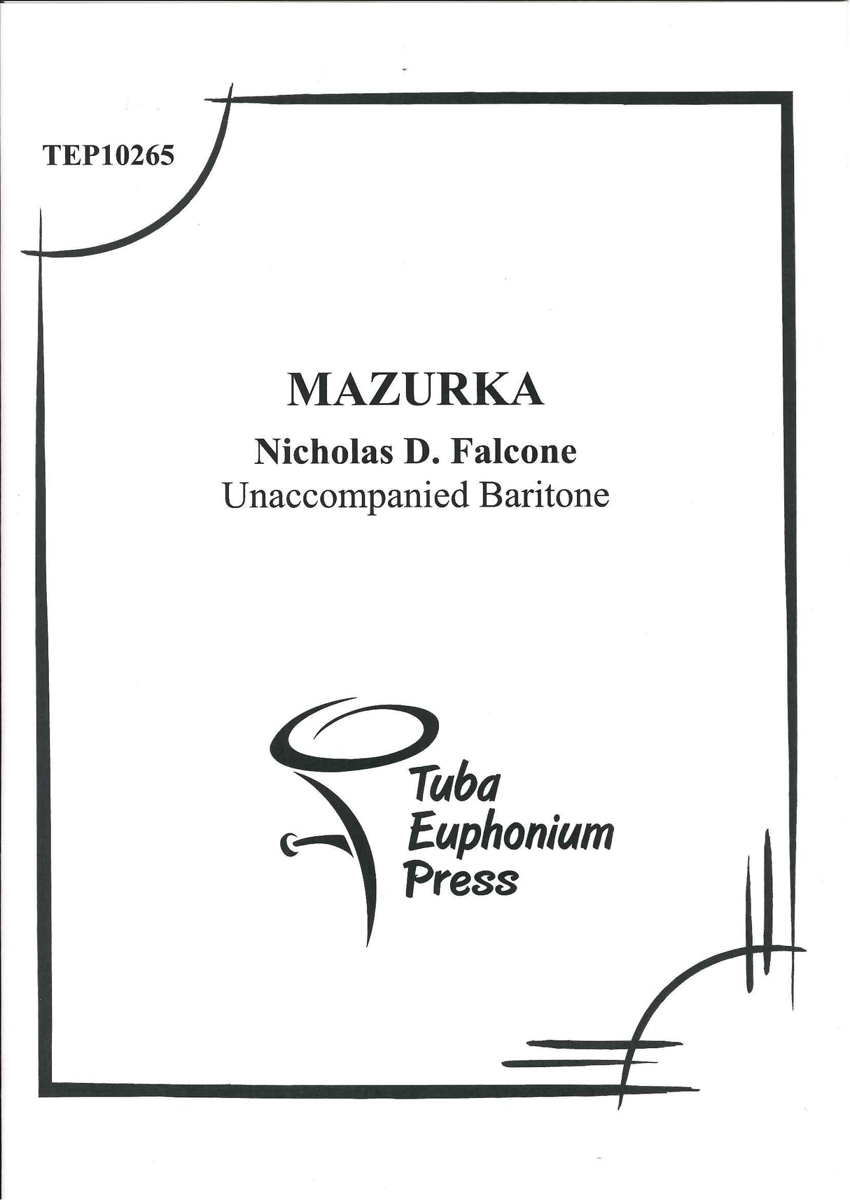 Falcone, Mazurka (Bar/Euph Solo) (Tuba-Euphonium Press)