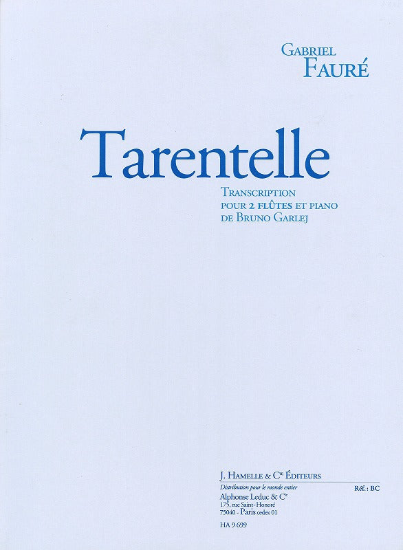 Faure, Tarantelle (2Fl,Pf) (Hamelle)