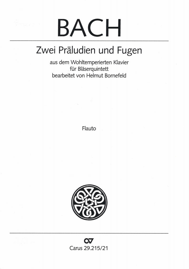 Bach, 2 Praludien und Fugen (Parts) (Carus)