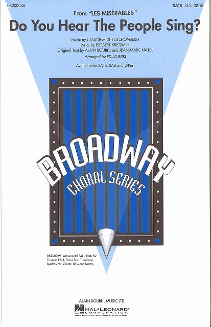 Do You Hear the People Sing? (SATB) (Hal Leonard)