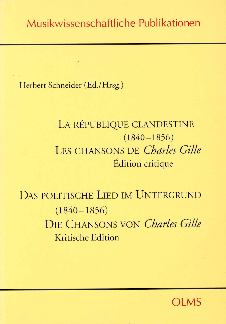 Schneider,H., Republique Clandestine (Olms)