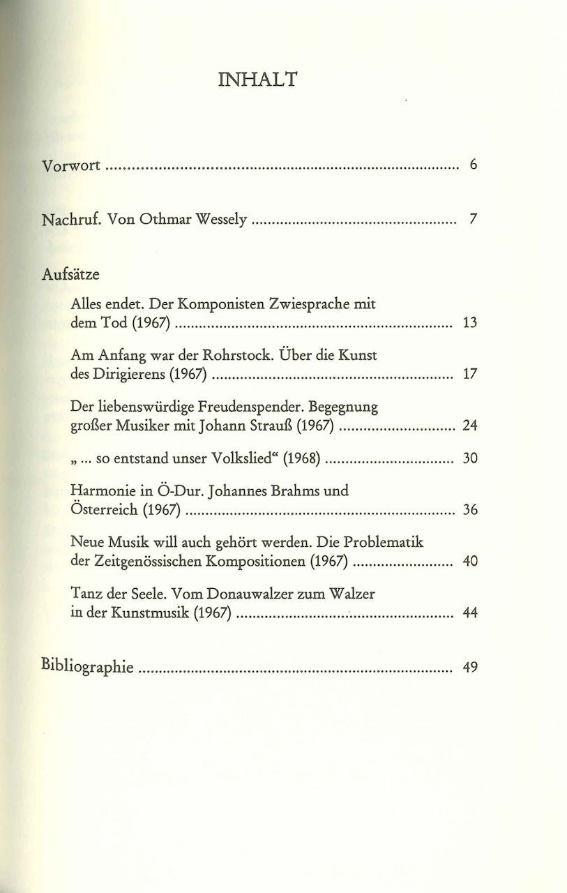 Grasberger,F., Aufsatze, Bibliographie (Hans Schneider)