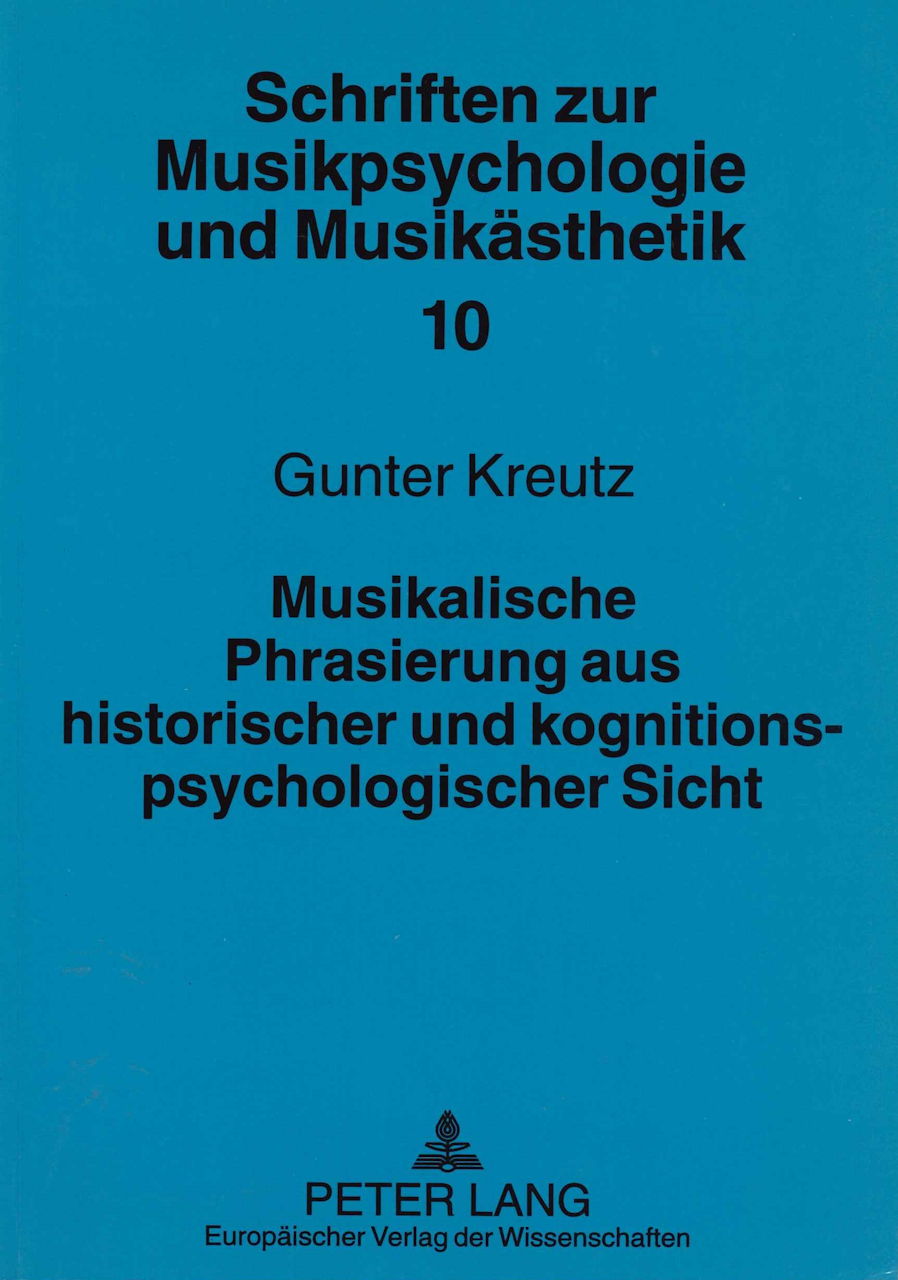 Kreutz, Musikalische Phrasierung (Peter Lang)
