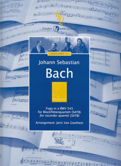 Bach. Fuga in a BWV 543 (SATB Rec) (Heinrichshofen)