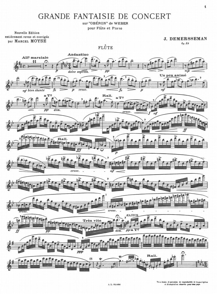 Demerssemann, Grande Fantaisie 'Oberon' (Leduc)