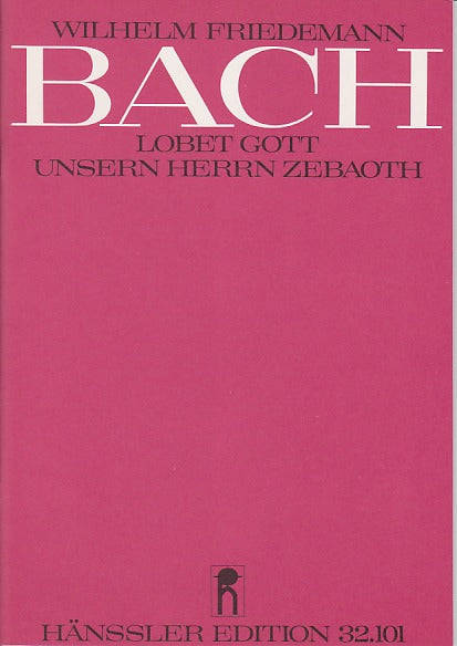 Bach,W.F., Lobet Gott (Score) (Carus)