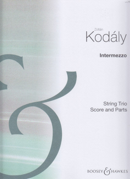 Kodaly, Intermezzo (Vn,Va,Vc) (Boosey)