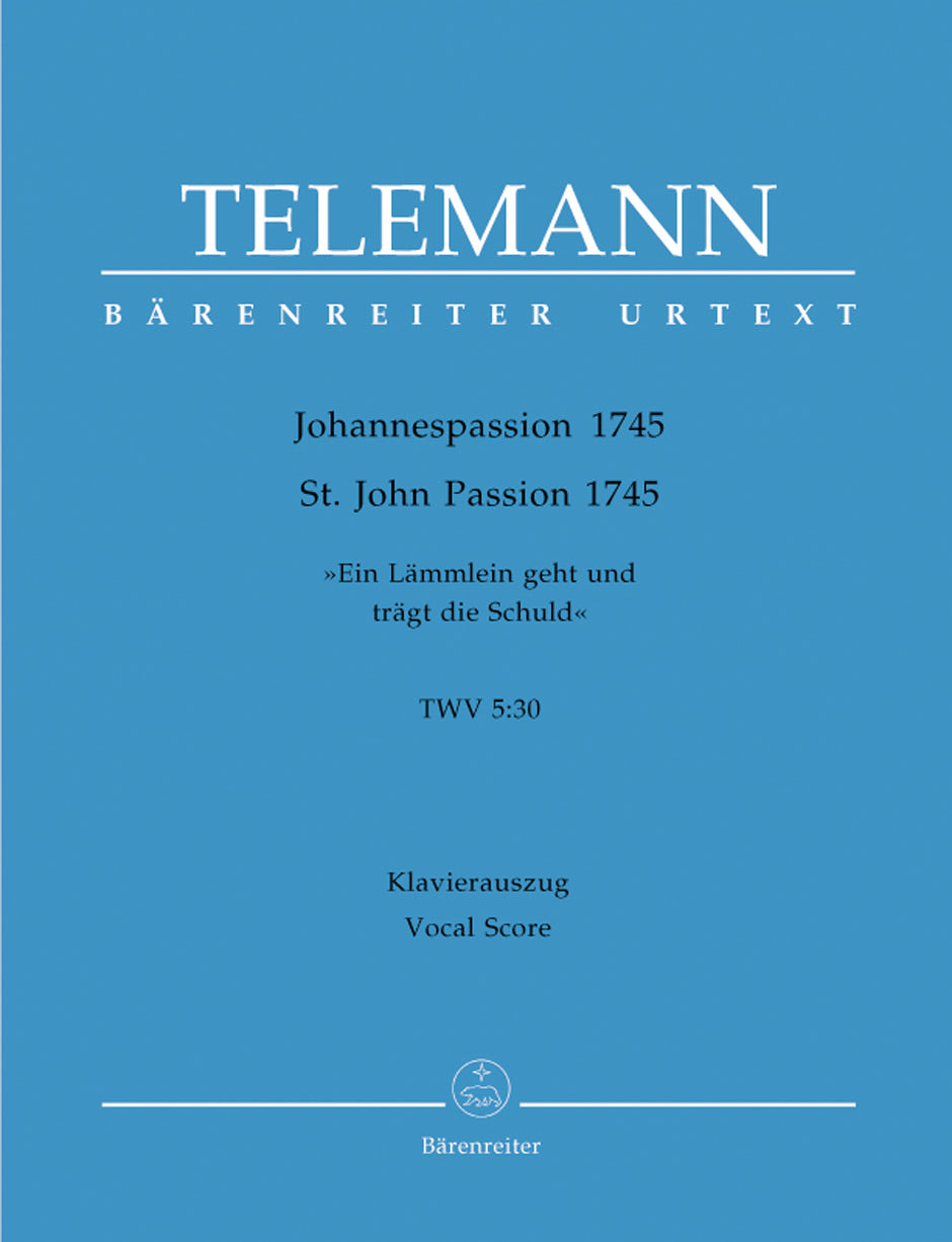 Telamann, Johannes Passion (Barenreiter)