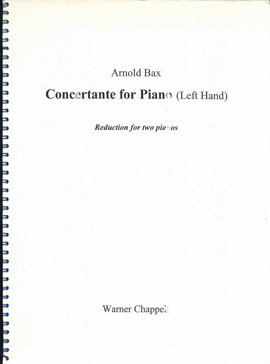 Bax, Concertante for Piano Left Hand (Maecenas Music)