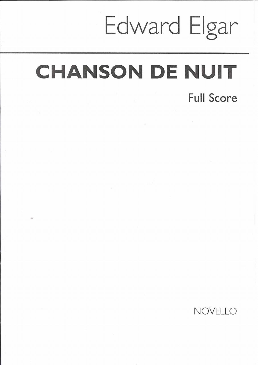 Elgar, Chanson de nuit op. 15/1 (Score) (Novello)
