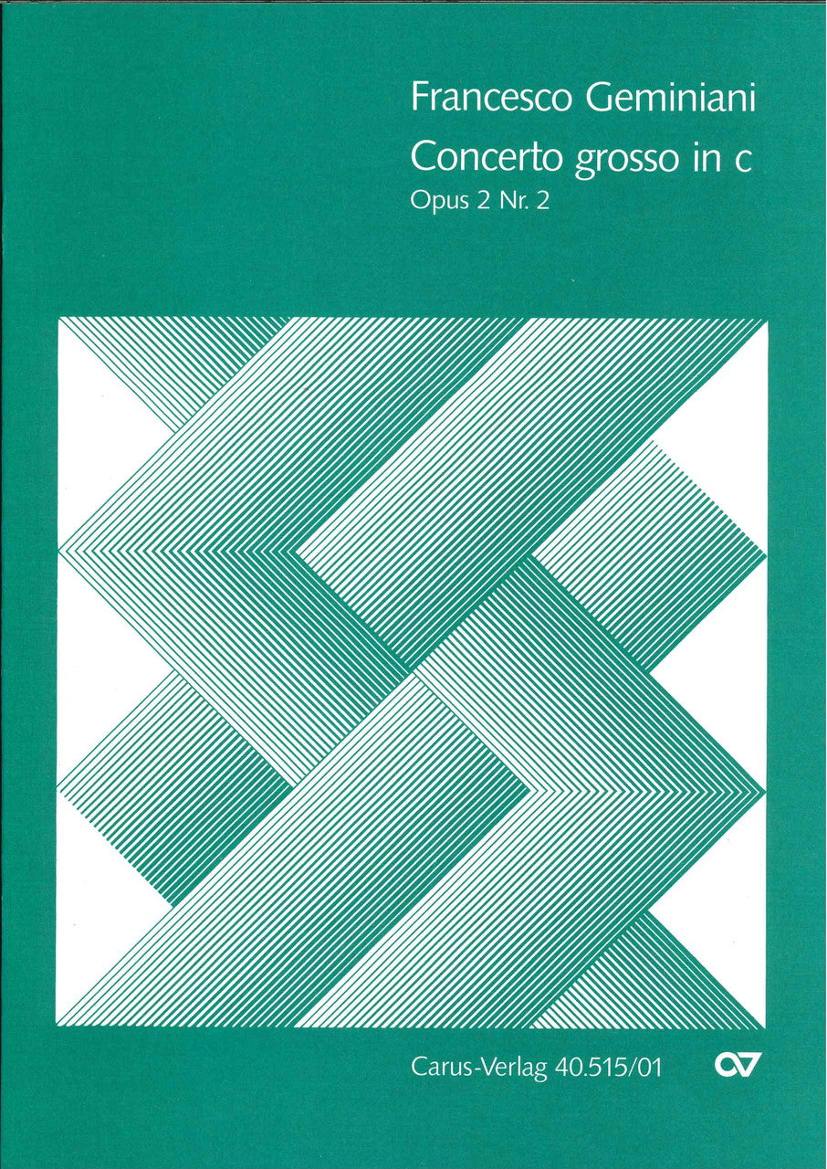 Geminiani, Concerto op. 2/2 (Score) (Carus)