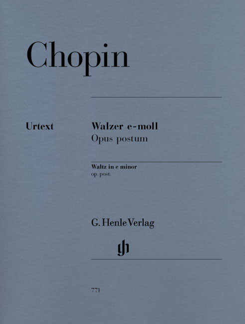 Chopin, Walzer e-moll KK 4a/15 (Henle)
