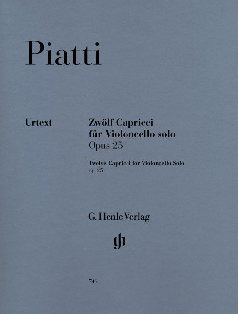 Piatti, 12 Capricci op. 25 (Henle)