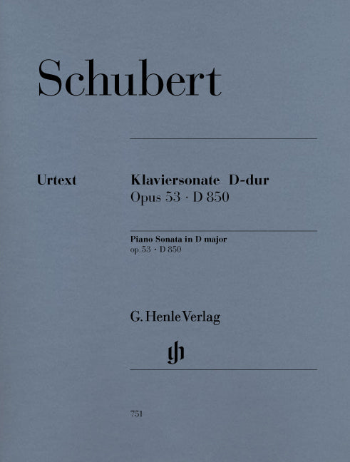 Schubert, Sonata D 850 in D (No. 17) (Henle)