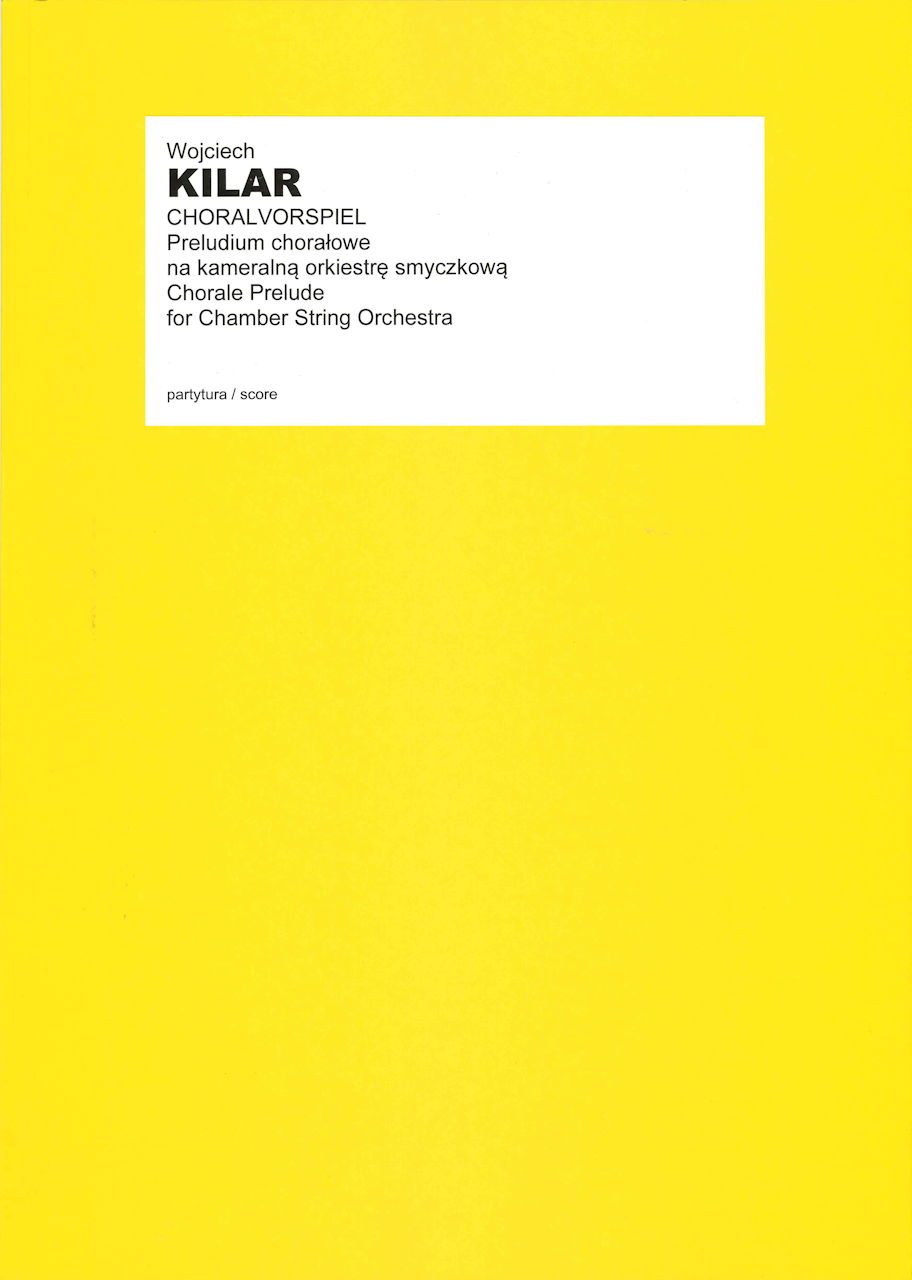 Kilar, Choral Prelude (Large Score) 42cm (PWM)